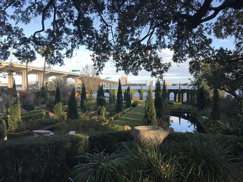 Italian Garden at the Cummer Museum beside the St. Johns River